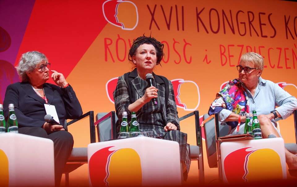 Magdalena Środa, Olga Tokarczuk, Henryka Bochniarz / autor: PAP/Jarek Praszkiewicz