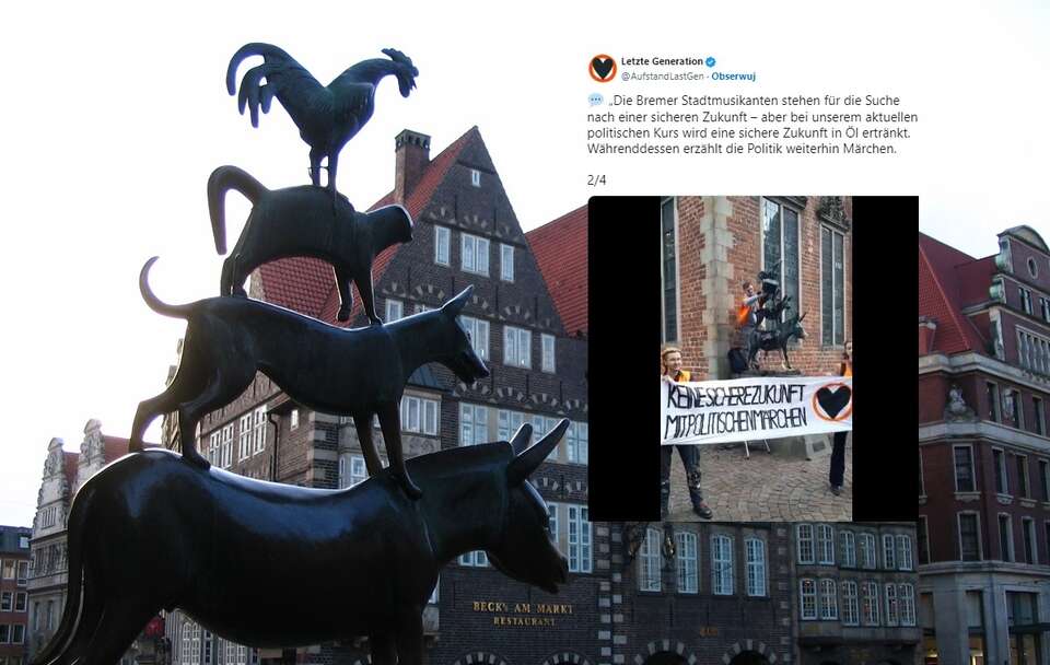 Wandalizm! Aktywiści klimatyczni zniszczyli symbol Bremy
