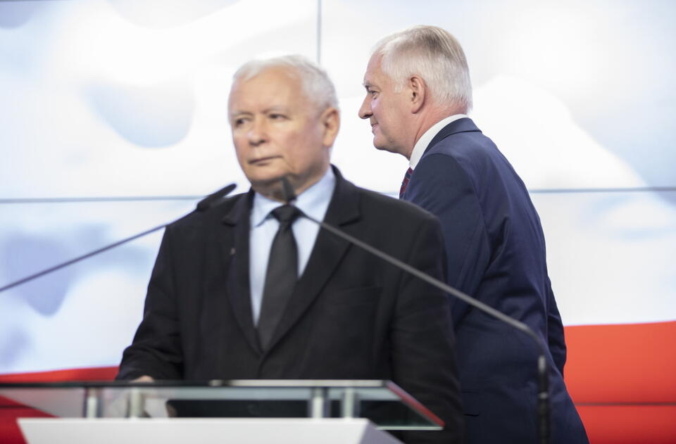 Jarosław Kaczyński, Jarosław Gowin  / autor: fratria 