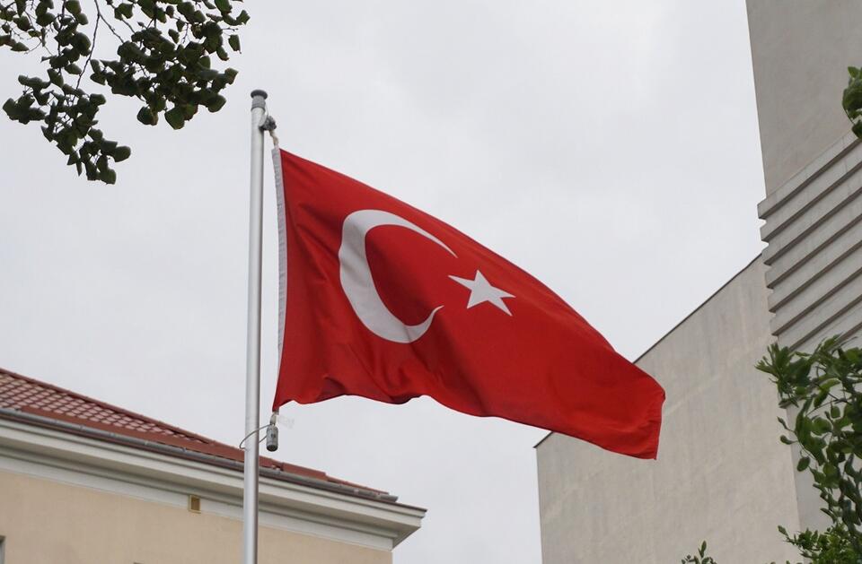 Flaga Turcji  / autor: fratria