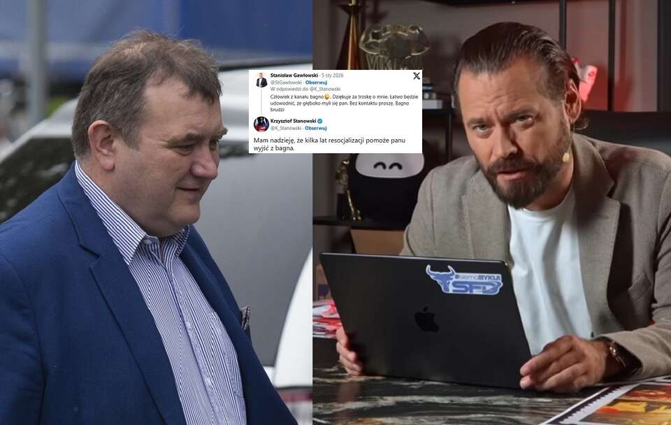 Stanisław Gawłowski i Krzysztof Stanowski / autor: Fratria/screenshot Kanał Zero/X