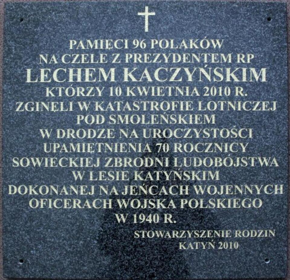 MSZ informuje, że na tablicy nie ma żadnych uszkodzeń. Fot. MSZ