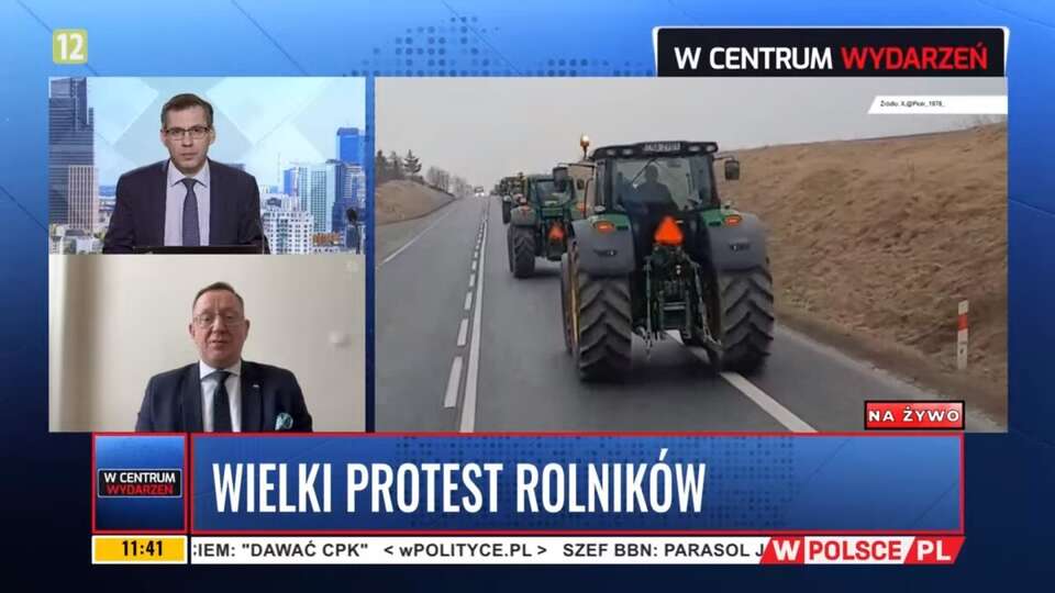 Robert Telus o protestach rolników / autor: Telewizja wPolityce