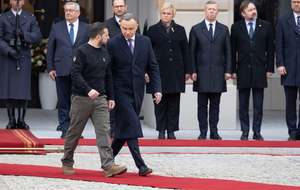 Wołodymyr Zełenski i Andrzej Duda / autor: Fratria