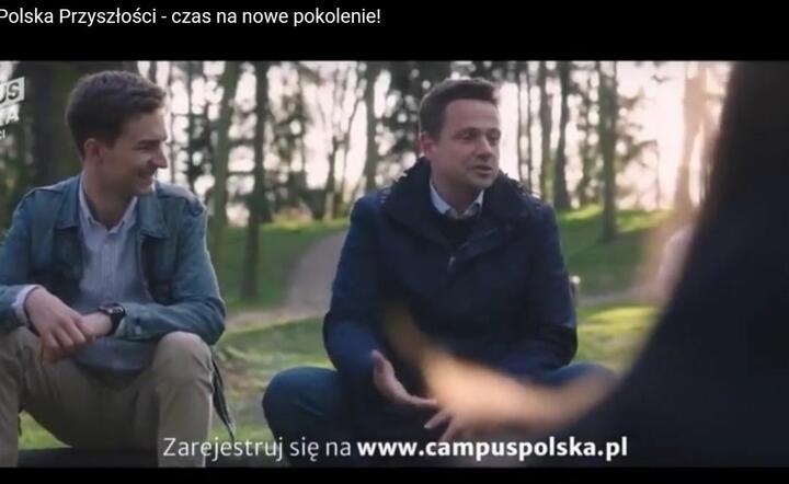 Rafał Trzaskowski promował swoją inicjatywę w sieci / autor: fot. Telewizja Lubań/YouTube