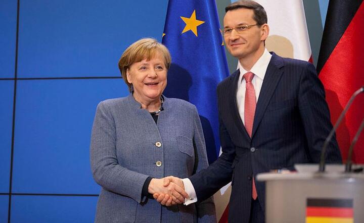 Angela Merkel i Mateusz Morawiecki / autor: Fratria/Andrzej Wiktor