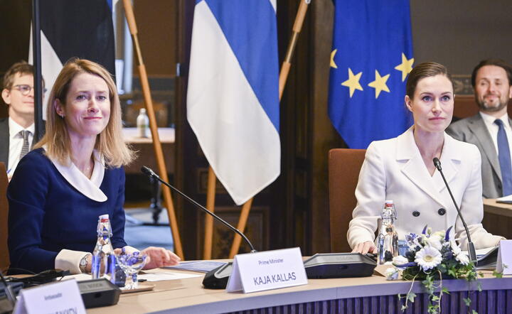 premier Finlandii Sanna Marin i premier Estonii Kaja Kallas w Helsinkach / autor: fotoserwis PAP