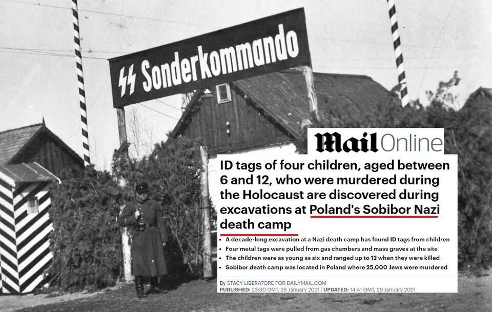 Niemiecki nazistowski obóz zagłady w Sobiborze / autor: wikimedia commons/domena publiczna; dailymail.co.uk