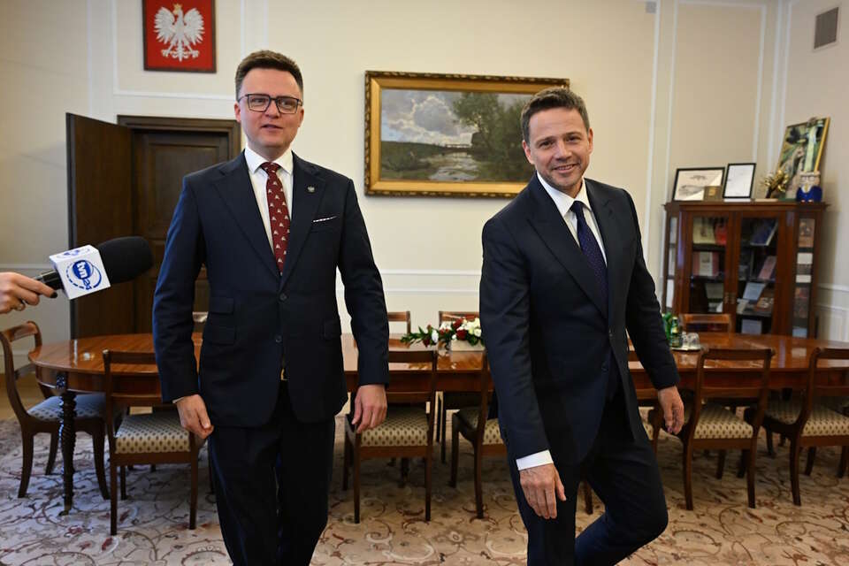 Polska 2050 oficjalnie poprze Trzaskowskiego przed II turą wyborów prezydenckich / autor: PAP/Radek Pietruszka