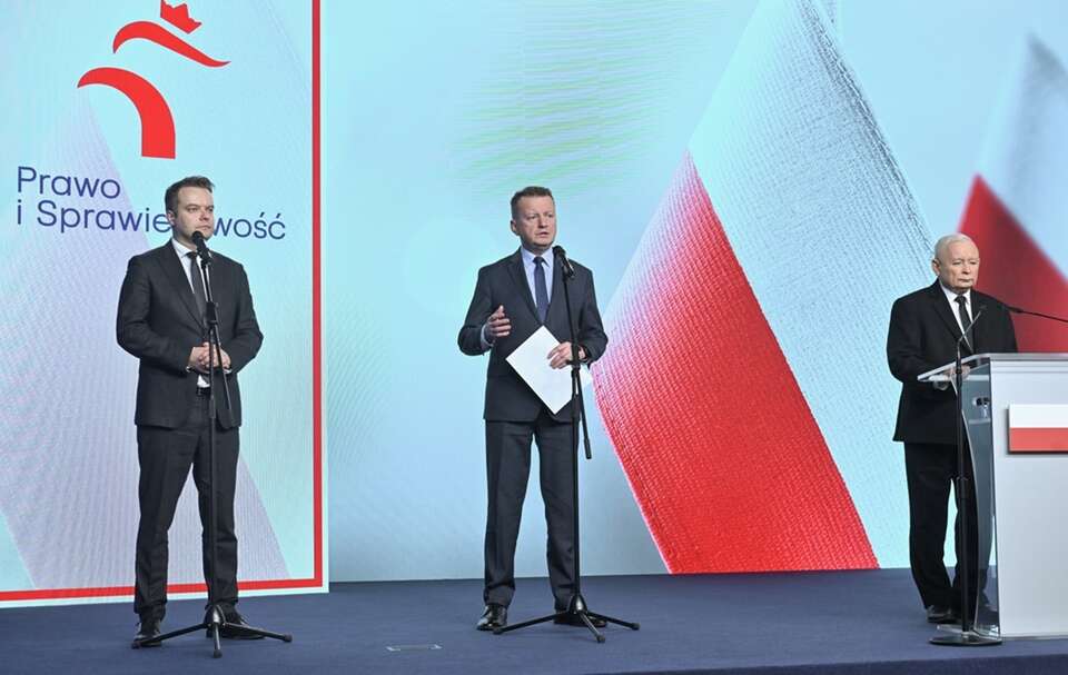 Konferencja PiS przy ul. Nowogrodzkiej w Warszawie / autor: PAP/Piotr Nowak