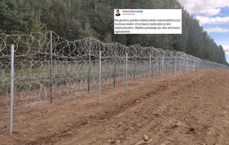 Zabezpieczenia na granicy / autor: Mariusz Błaszczak/Twitter