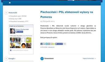 Włamanie na blog Piechocińskiego? "Piechociński i PSL sfałszowali wybory na Pomorzu"