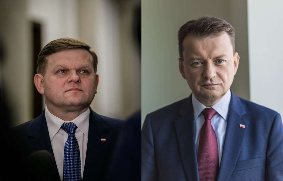 Wojciech Skurkiewicz, Mariusz Błaszczak / autor: Fratria