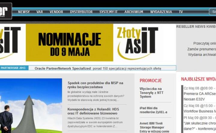 Fragment strony http://www.reseller-news.pl/