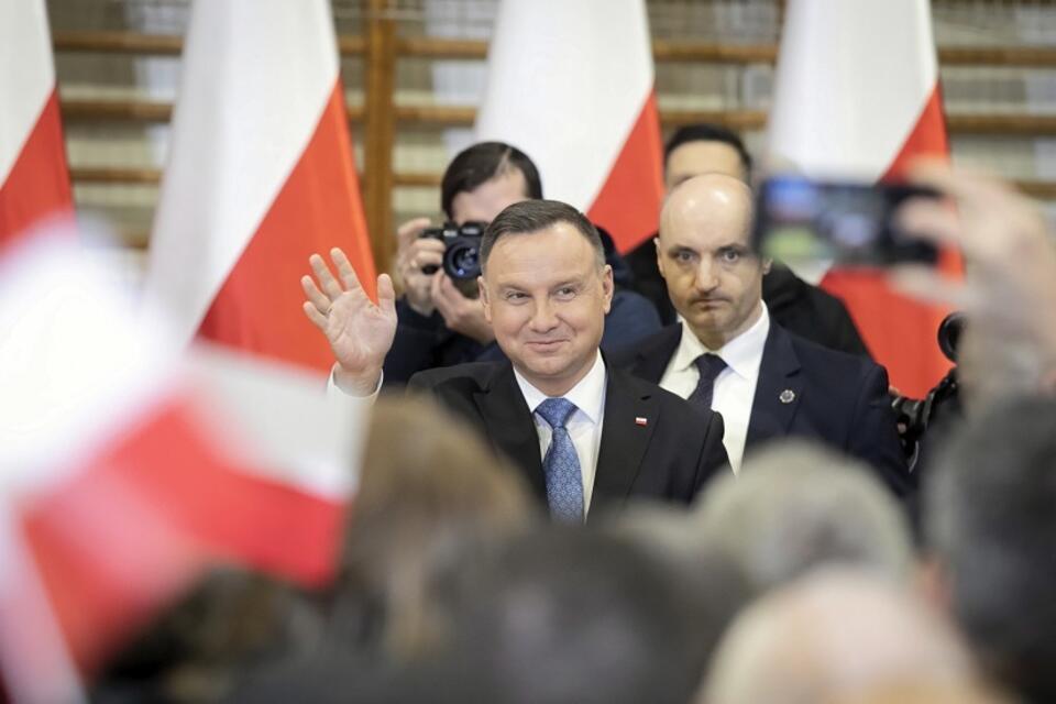 Prezydent Andrzej Duda w  Lubartowie / autor: PAP/Jacek Szydłowski