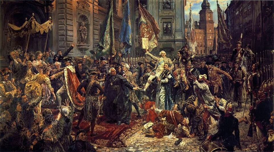 Konstytucja 3 Maja, obraz Jana Matejki. Fot. Wikipedia