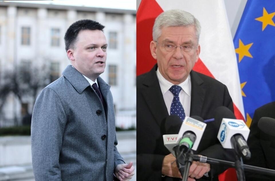 Szymon Hołownia i Stanisław Karczewski / autor: PAP/Leszek Szymański/Paweł Supernak