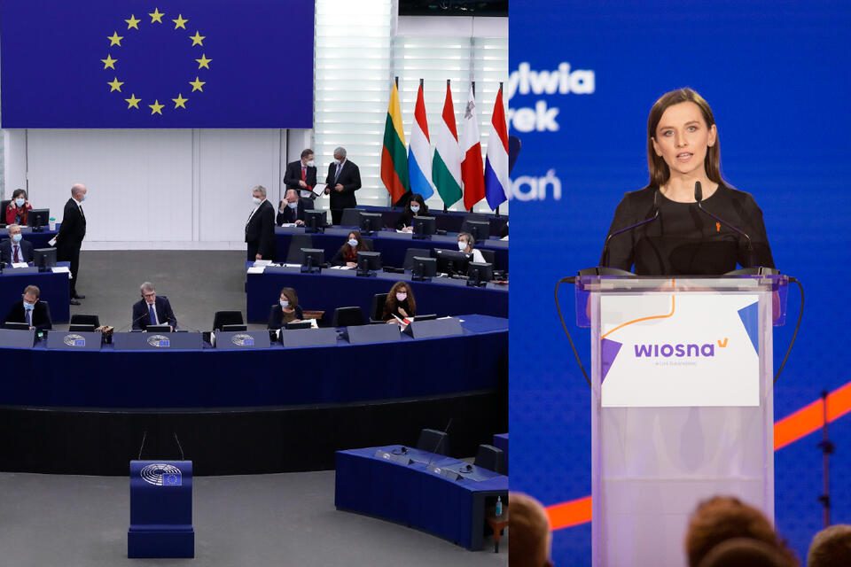Debata w PE; Sylwia Spurek / autor: EPA/PAP/FRATRIA