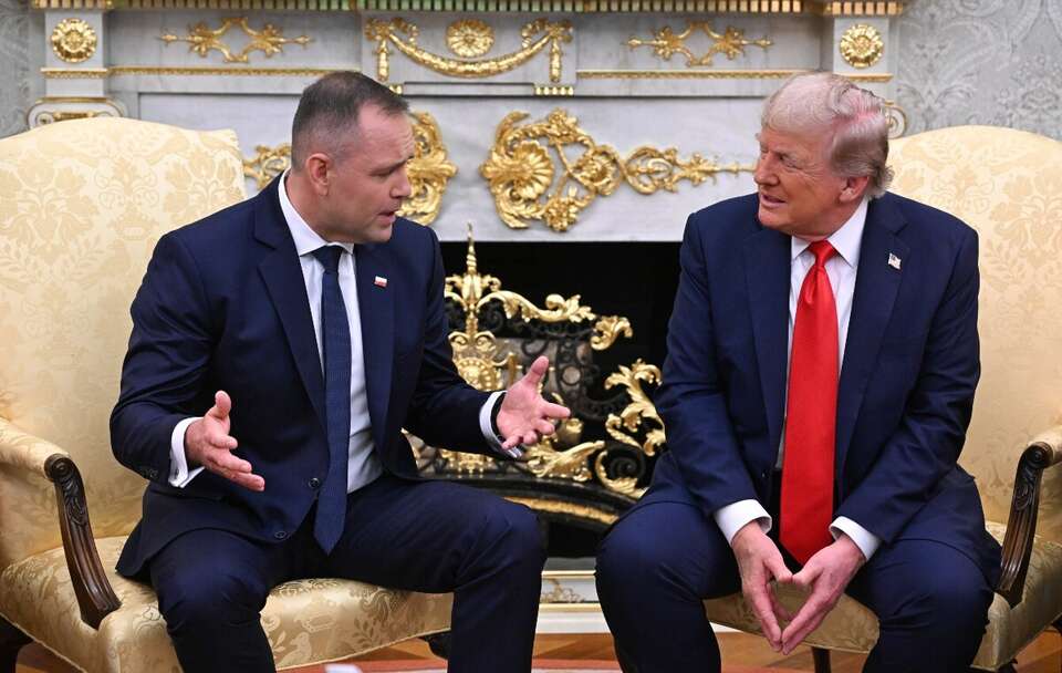 Karol Nawrocki i Donald Trump / autor: PAP/Radek Pietruszka