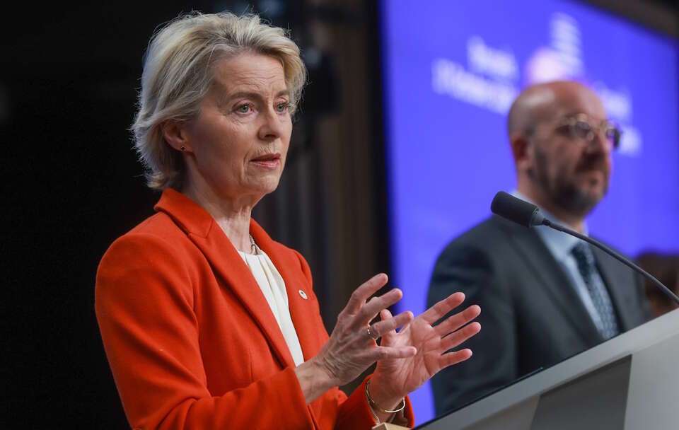 Ursula von der Leyen / autor: PAP/EPA/OLIVIER HOSLET