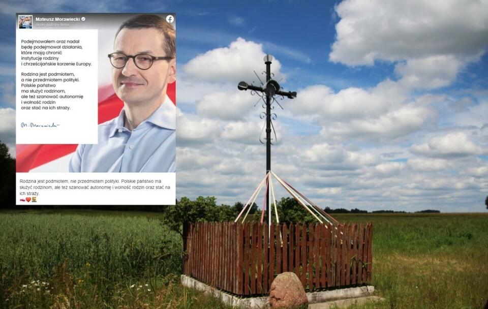 Premier zapewnia o ochronie rodziny i chrześcijańskich korzeni Europy  / autor: Fratria/ Facebook/Mateusz Morawiecki (screenshot)