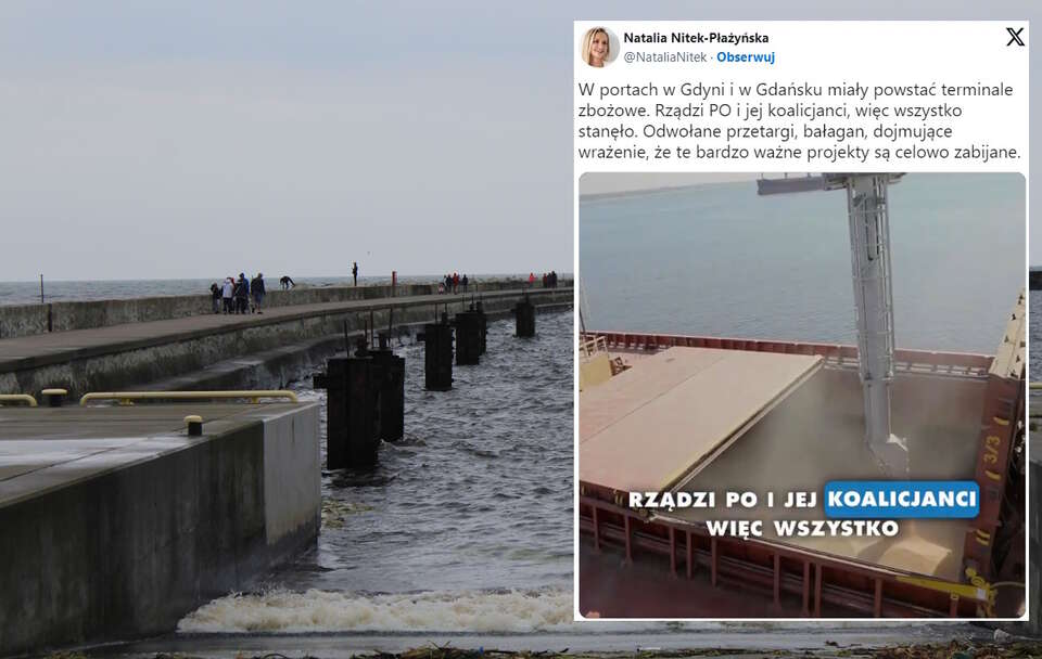 Nitek-Płażyńska: Rządzi PO, więc modernizacja portów stanęła