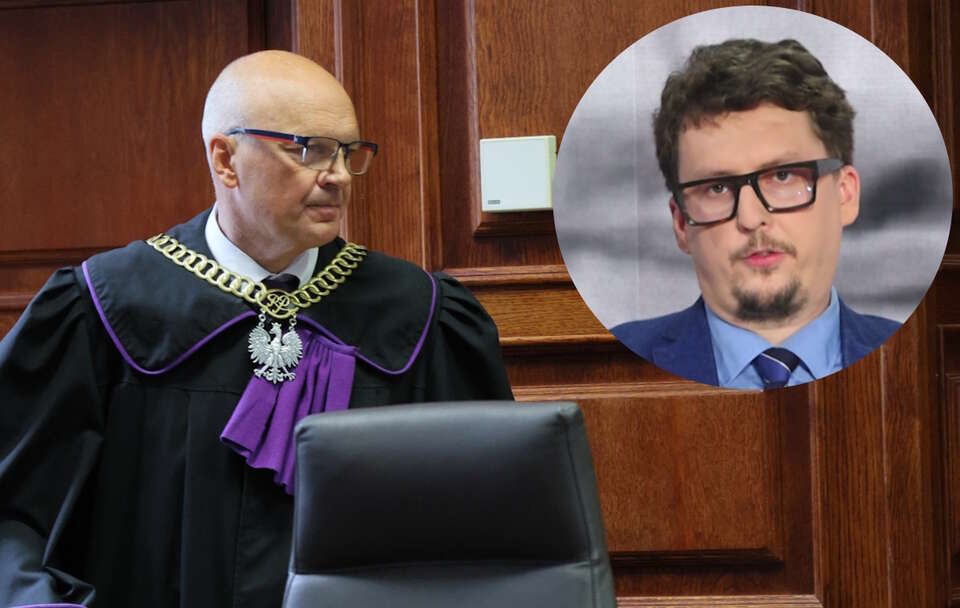 Sędzia Dariusz Łubowski, dr Michał Skwarzyński  / autor: PAP/Rafał Guz