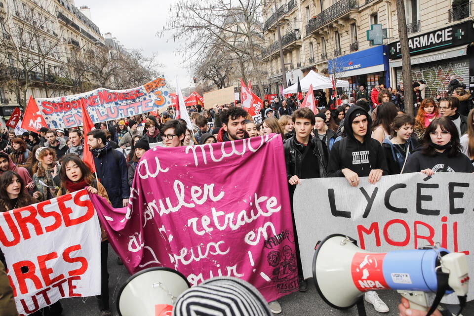 Protesty w Paryżu  / autor: PAP/EPA