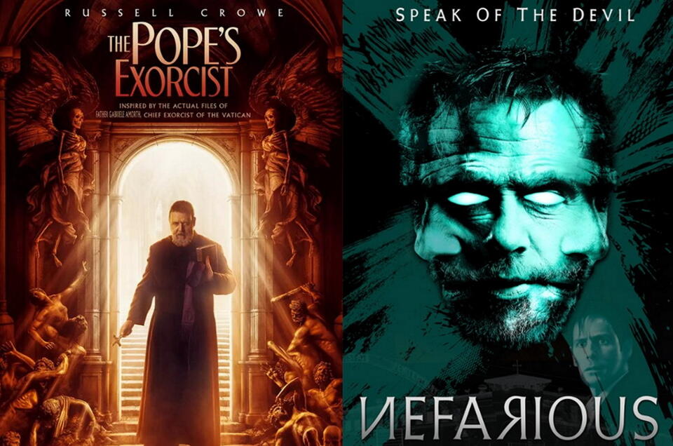 „Egzorcysta papieża” i „Nikczemny” / autor: screenshot imdb.com/