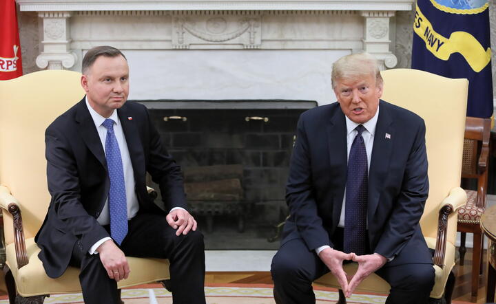 Andrzej Duda i Donald Trump / autor: fot. PAP/EPA