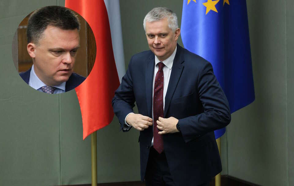 Tomasz Siemoniak, Szymon Hołownia / autor: PAP/Rafał Guz