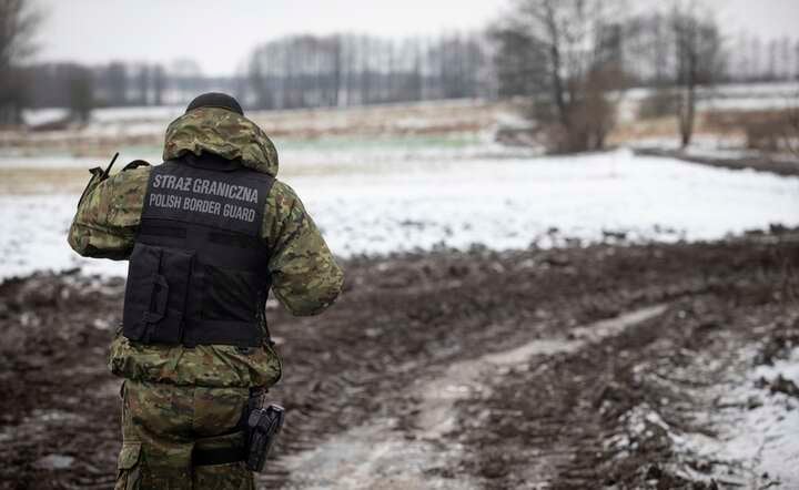 Funkcjonariusz Straży Granicznej na granicy polsko-białoruskiej. ZDJECIE ARCHIWALNE / autor: Fratria / Andrzej Wiktor