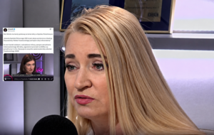 Marta Wcisło/Anna Gembicka / autor: screen/YouTube/ PolskieRadio24_pl/X/poprawa ostrości zdjęcia AI