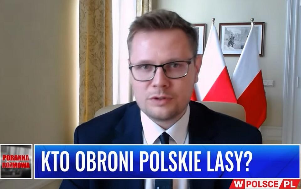 Wiceminister sprawiedliwości Michał Woś / autor: Youtube/wPolsce.pl
