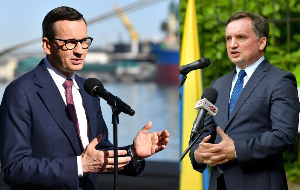 Premier Mateusz Morawiecki i minister Zbigniew Ziobro / autor: PAP/Adam Warżawa; PAP/Sebastian Borowski