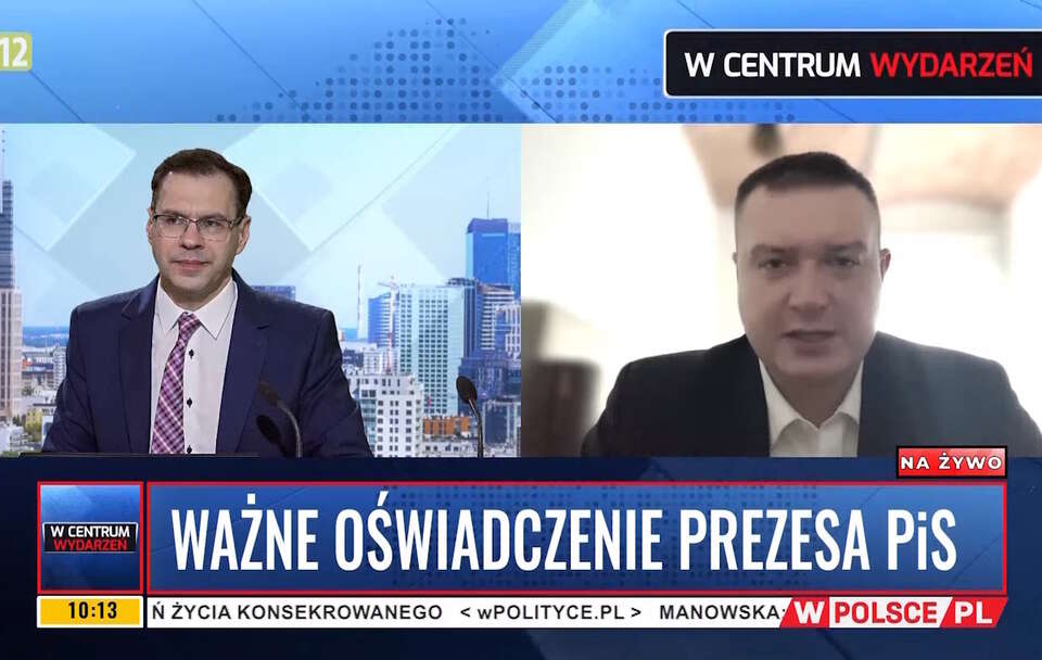 Michał Karnowski, Marcin Porzucek / autor: screenshoot: Telewizja wPolsce