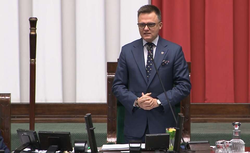 Marszałek Sejmu Szymon Hołownia / autor: sejm.gov.pl