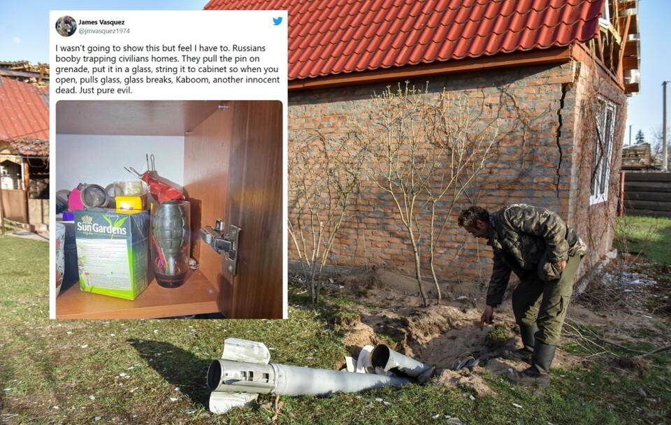 Rosjanie zostawili śmiertelne pułapki w ukraińskich domach!