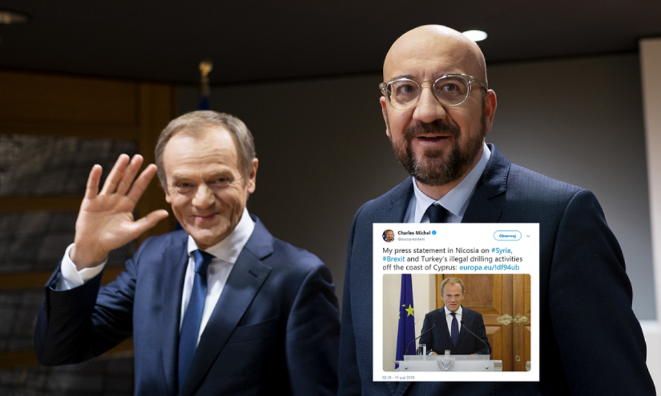 Donald Tusk i Charles Michel / autor: PAP/EPA