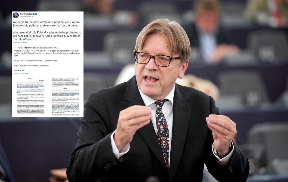 Guy Verhofstadt / autor: European Parliament from EU/CC BY 2.0/Twitter Guy Verhofstadt