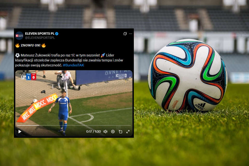 Mateusz Żukowski zdobył bramkę dla FC Magdeburg w sobotnim meczu 30. kolejki piłkarskiej 2. ligi niemieckiej z Fortuną Duesseldorf, wygranym 2:0. / autor: Pixabay/X