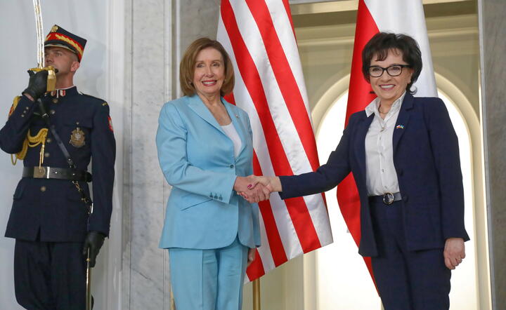 Nancy Pelosi i Elżbieta Witek / autor: PAP