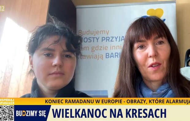 Na zdjęciu prezes fundacji "Bratnia Dusza" oraz wolontariuszka Barbara Tomków / autor: Telewizja wPolsce24
