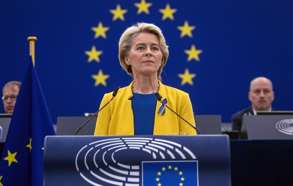 Ursula von der Leyen / autor: PAP/EPA/CHRISTOPHE PETIT TESSON
