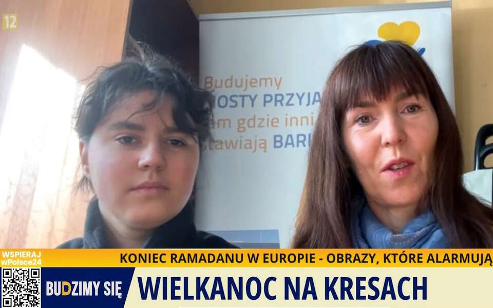 Na zdjęciu prezes fundacji "Bratnia Dusza" oraz wolontariuszka Barbara Tomków / autor: Telewizja wPolsce24