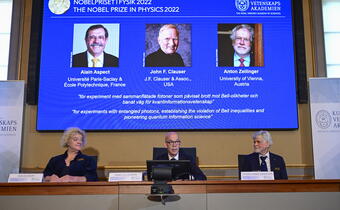 Trzej naukowcy laureatami Nagrody Nobla z fizyki
