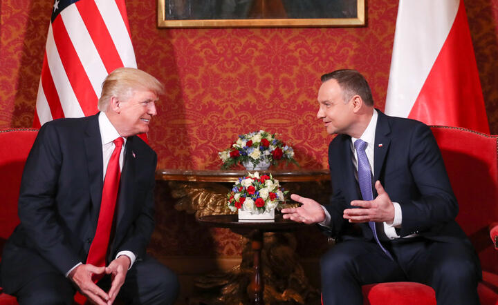 Andrzej Duda i Donald Trump na Zamku Królewskim w Warszawie / autor: Wikipedia.org