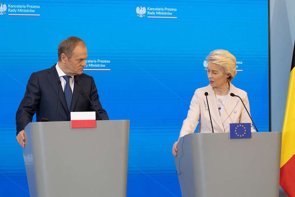 Donald Tusk, Ursula von der Leyen / autor: Fratria