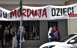 Pikieta przed kliniką "Abotak" / autor: Fratria