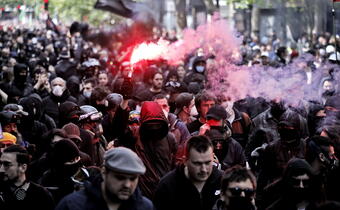 Paryż: Zamieszki podczas demonstracji 1-majowej